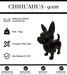 Sculpture Chien Chihuahua Resine XL 90cm Statue - Noir - MUZZANO