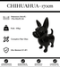 Sculpture Chien Chihuahua Resine XXL 170cm Statue - Noir - MUZZANO