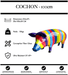 Sculpture Cochon Resine 100cm Statue - Multicolore - MUZZANO