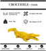 Sculpture Crocodile Resine 70cm Statue - JAUNE - MUZZANO