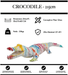 Sculpture Crocodile Resine XXL 215cm Statue - White Trash - MUZZANO