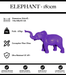 Sculpture Eléphant Resine XXL 180cm Statue - Violet - MUZZANO