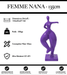 Sculpture Femme Nana Resine 135cm Statue - Violet - MUZZANO