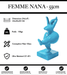 Sculpture Femme Nana Resine 55cm Statue - Bleu Clair - MUZZANO