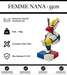 Sculpture Femme Nana Resine 55cm Statue - Mondrian - MUZZANO