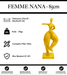 Sculpture Femme Nana Resine 85cm Statue - Jaune - MUZZANO
