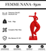 Sculpture Femme Nana Resine 85cm Statue - Rouge - MUZZANO