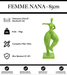 Sculpture Femme Nana Resine 85cm Statue - Vert - MUZZANO