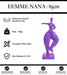 Sculpture Femme Nana Resine 85cm Statue - Violet - MUZZANO
