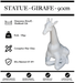 Sculpture Girafe Resine 90cm Assise Statue - BLANC - MUZZANO