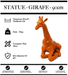 Sculpture Girafe Resine 90cm Assise Statue - ORANGE - MUZZANO