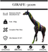 Sculpture Girafe Resine XXXL 320cm Statue - Black Trash - MUZZANO