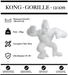 Sculpture Gorille Resine 120cm debout Statue - BLANC - MUZZANO