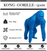 Sculpture Gorille Resine 130cm Poing Réaliste Statue - BLEU - MUZZANO