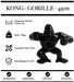 Sculpture Gorille Resine 45cm debout Statue - NOIR - MUZZANO