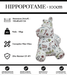 Sculpture Hippopotame Resine 100cm Statue - Motif Dessin - MUZZANO