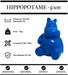 Sculpture Hippopotame Resine 50cm Statue - BLEU - MUZZANO