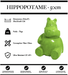 Sculpture Hippopotame Resine 50cm Statue - VERT - MUZZANO