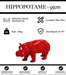 Sculpture Hippopotame Resine Origami 95cm Statue - Rouge - MUZZANO