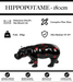 Sculpture Hippopotame Resine XXL 180cm Statue - Black Kiss - MUZZANO