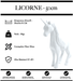 Sculpture Licorne Resine 50cm Statue - BLANC - MUZZANO