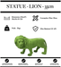 Sculpture Lion Resine 35cm Statue - VERT - MUZZANO
