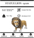 Sculpture Lion Resine XXL 190cm Statue - Réel - MUZZANO