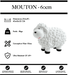 Sculpture Mouton Resine 60cm Statue - BLANC - MUZZANO