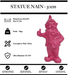 Sculpture Nain 30cm Statue - ROSE - MUZZANO