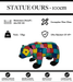 Sculpture Ours Resine 100cm Statue - Puzzle - MUZZANO