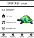 Sculpture Tortue Resine 110cm Statue - Noir et Vert - MUZZANO