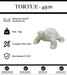 Sculpture Tortue Resine 45cm Statue - BLANC - MUZZANO