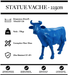 Sculpture Vache Resine XXL Réaliste 225cm Statue - BLEU - MUZZANO