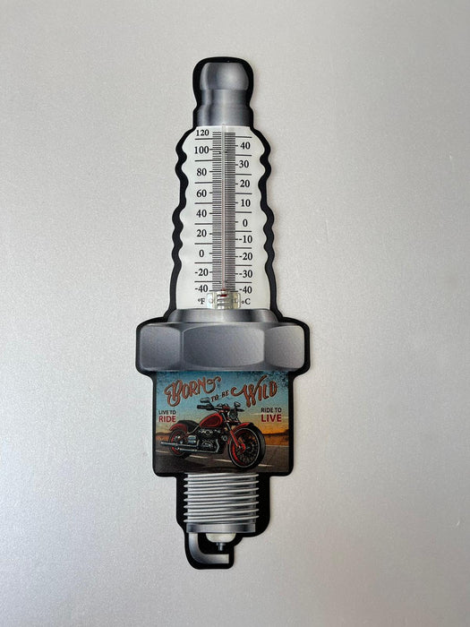 THERMOMETRE MÉTAL LIVE 45X15 CM - THERMOMETRE DECORATIVE - MUZZANO